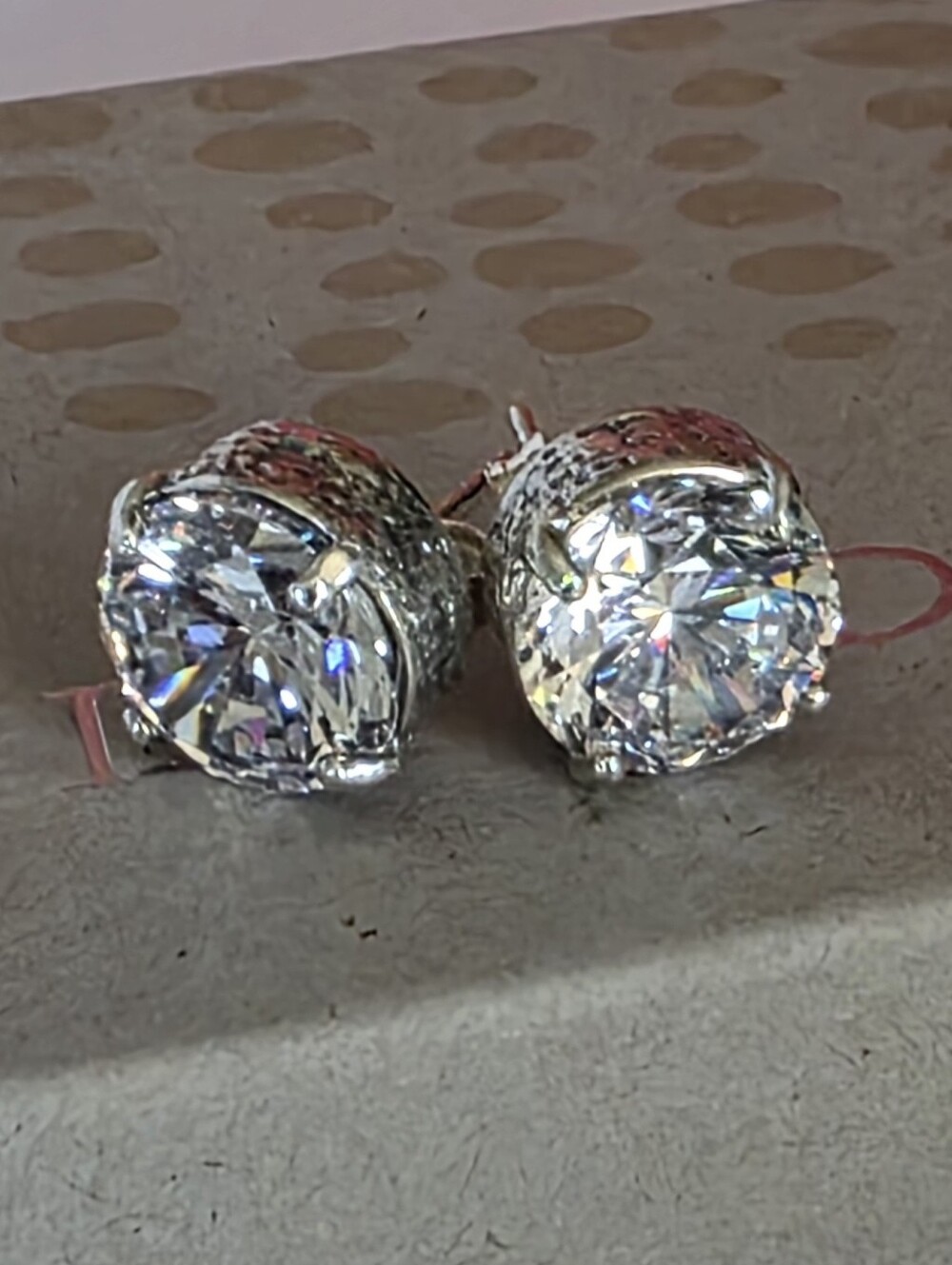 Silpada P2381 Sterling Silver Crown Jewel Stud Cubic ZirconiEarrings STUNNING!
